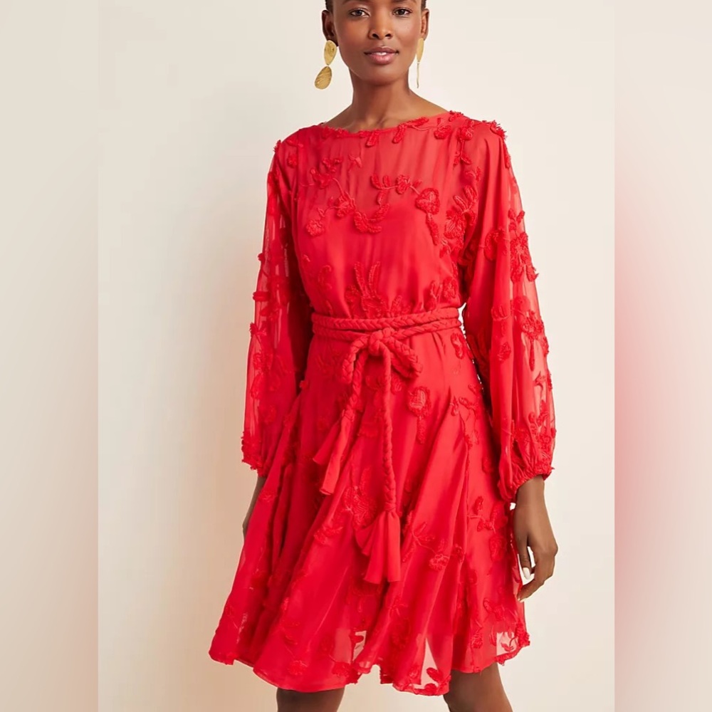 Anthropologie Mare Mare Amal Textured Mini Dress - Picture 2 of 6